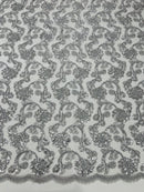 PAMELA FLORAL EMBRIDERY LACE (By The Yard) - New Creations Fabric & Foam Inc