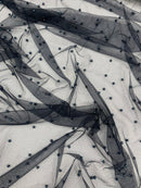 Pearl Glitter Studded Mesh Fabric| New Creations Fabric & Foam Inc. - New Creations Fabric & Foam Inc