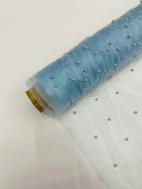 Pearl Glitter Studded Mesh Fabric| New Creations Fabric & Foam Inc. - New Creations Fabric & Foam Inc