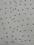 Pearl Glitter Studded Mesh Fabric| New Creations Fabric & Foam Inc. - New Creations Fabric & Foam Inc