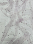 Pearl Glitter Studded Mesh Fabric| New Creations Fabric & Foam Inc. - New Creations Fabric & Foam Inc