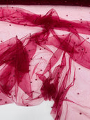 Pearl Glitter Studded Mesh Fabric| New Creations Fabric & Foam Inc. - New Creations Fabric & Foam Inc