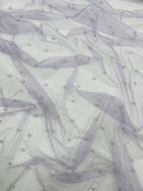 Pearl Glitter Studded Mesh Fabric| New Creations Fabric & Foam Inc. - New Creations Fabric & Foam Inc