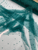 Pearl Glitter Studded Mesh Fabric| New Creations Fabric & Foam Inc. - New Creations Fabric & Foam Inc