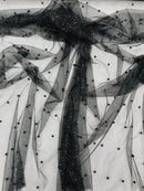 Pearl Glitter Studded Mesh Fabric| New Creations Fabric & Foam Inc. - New Creations Fabric & Foam Inc