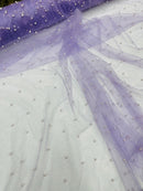 Pearl Glitter Studded Mesh Fabric| New Creations Fabric & Foam Inc. - New Creations Fabric & Foam Inc