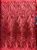 Phoenix Sequin Feather Fabric 54” Wide| New Creations Fabric & Foam Inc. - New Creations Fabric & Foam Inc