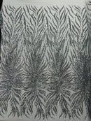 Phoenix Sequin Feather Fabric 54” Wide| New Creations Fabric & Foam Inc. - New Creations Fabric & Foam Inc