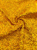 Pleated Stretch Satin Ruffle lace Trim With Hologram Sequin/24" Wide| New Creations Fabric & Foam Inc. - New Creations Fabric & Foam Inc