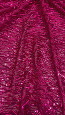 Vegas Beaded Sequin Stretch Mesh 54" Wide| New Creations Fabric & Foam Inc.