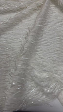Vegas Beaded Sequin Stretch Mesh 54" Wide| New Creations Fabric & Foam Inc.