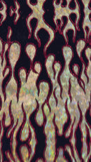 Hot Rod Flame Spandex 58" Wide| New Creations Fabric & Foam Inc.