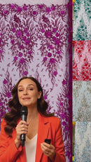 3D Floral Big Glitter Damask Design On A Mesh Lace 54" Wide| New Creations Fabric & Foam Inc.