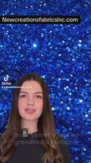 Sequin Stretch Velvet 54" Wide| New Creations Fabric & Foam Inc.