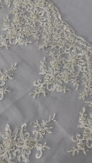 Small Floral Damask Lace 54" Wide| New Creations Fabric & Foam Inc.