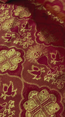 Metallic cross challis  jacquard fabric 58" Wide| New Creations Fabric & Foam Inc.