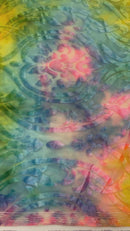 Tie Dye Damask Burnt out Stretch Velvet 58" Wide| New Creations Fabric &amp; Foam Inc