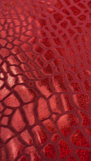 Dragon Skin Foil Stretch Velvet 58" Wide| New Creation Fabric & Foam Inc.