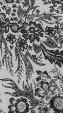 Big Glitter Damask Design On A Mesh Lace 58" Wide| New Creations Fabric & Foam Inc.