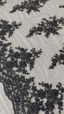 Small Floral Damask Lace 54" Wide| New Creations Fabric & Foam Inc.