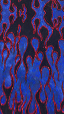 Hot Rod Flame Spandex 58" Wide| New Creations Fabric & Foam Inc.