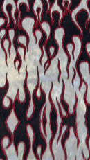 Hot Rod Flame Spandex 58" Wide| New Creations Fabric & Foam Inc.