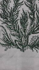 Vine Beaded Lace on Mesh 54" Wide | New Creation Fabric & Foam Inc.