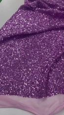 Chain Sequin 4 Way Stretch Mesh 54" Wide| New Creations Fabric & Foam Inc.