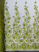 Princess Glitter 3d floral design fabric lace| New Creations Fabric & Foam Inc. - New Creations Fabric & Foam Inc