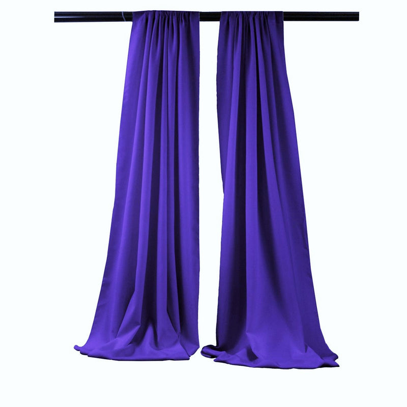 Backdrop Drape Curtain 5 Feet Wide x 9 Feet High, Polyester Poplin SEAMLESS 1 SETS.