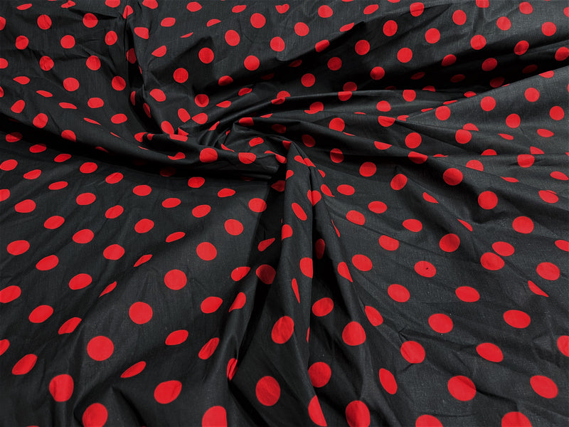 POLKA DOT POLY COTTON (by the yard)