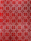 Religious Cross Jacquard Satin 58" Wide| New Creations Fabric & Foam Inc. - New Creations Fabric & Foam Inc