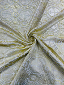 Religious Cross Jacquard Satin 58" Wide| New Creations Fabric & Foam Inc. - New Creations Fabric & Foam Inc