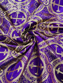 Religious Cross Jacquard Satin 58" Wide| New Creations Fabric & Foam Inc. - New Creations Fabric & Foam Inc