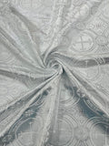 Religious Cross Jacquard Satin 58" Wide| New Creations Fabric & Foam Inc. - New Creations Fabric & Foam Inc