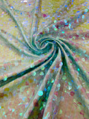 Round Sequin Fabric 54” Wide| New Creations Fabric & Foam Inc. - New Creations Fabric & Foam Inc