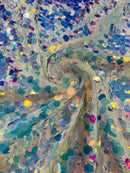 Round Sequin Fabric 54” Wide| New Creations Fabric & Foam Inc. - New Creations Fabric & Foam Inc