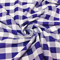 58/59" Wide 100% Polyester Poplin Gingham Checkered Fabric By The Yard