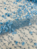 Satin 3D floral glitter fabric| New Creations Fabric & Foam Inc. - New Creations Fabric & Foam Inc