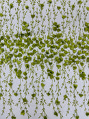 Satin 3D floral glitter fabric| New Creations Fabric & Foam Inc. - New Creations Fabric & Foam Inc