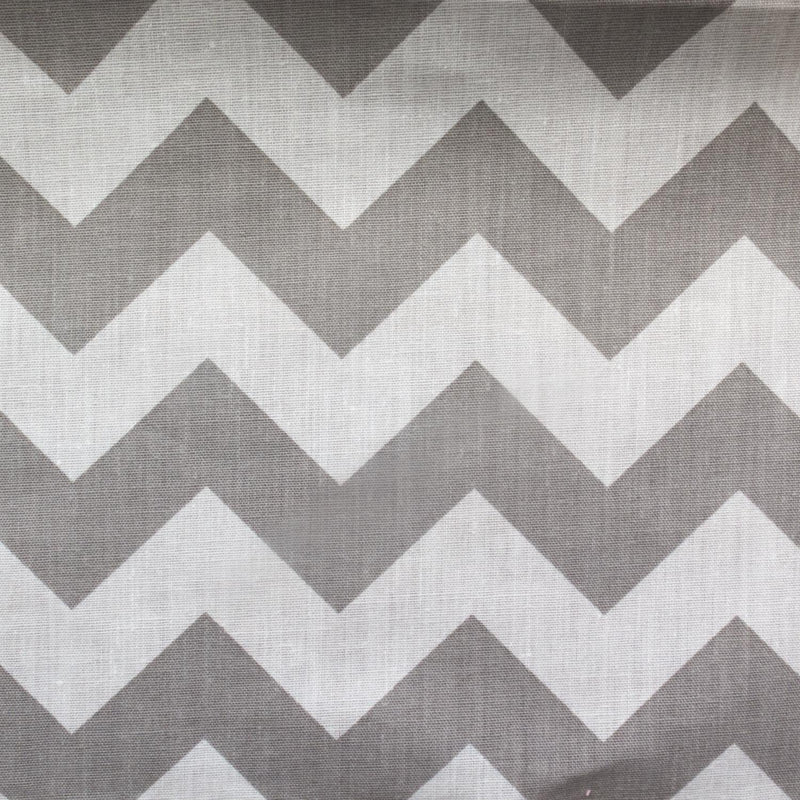 CHEVRON ZIG ZAG POLY COTTON (by the yard)