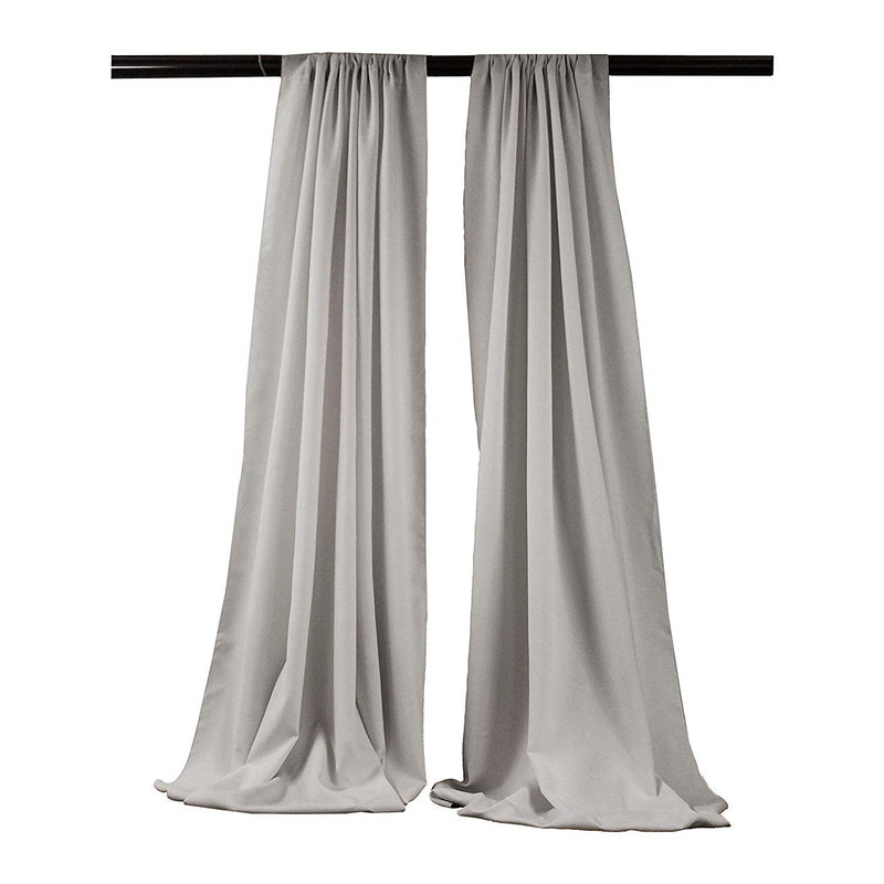 Backdrop Drape Curtain 5 Feet Wide x 9 Feet High, Polyester Poplin SEAMLESS 1 SETS.