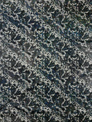 Snake Design Shattered Glass Nylon Spandex Fabric| New Creations Fabric & Foam Inc. - New Creations Fabric & Foam Inc