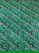 Snake Design Shattered Glass Nylon Spandex Fabric| New Creations Fabric & Foam Inc. - New Creations Fabric & Foam Inc