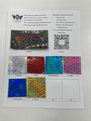 Snake Viper Holographic Embossed PVC Fabric| New Creations Fabric & Foam Inc. - New Creations Fabric & Foam Inc