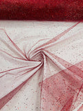 SPARKLE TULLE GLITTER SEQUIN (by the yard) - New Creations Fabric & Foam Inc