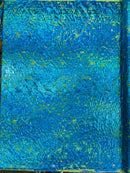 Splatter Foil Paint Metallic Print on a 4 - way Stretch Tie Dye Nylon Spandex | New Creations Fabric & Foam Inc. - New Creations Fabric & Foam Inc