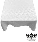 SQUARE TABLECLOTH ROSES JACQUARD SATIN (51" Inches x 51" Inches) - New Creations Fabric & Foam Inc