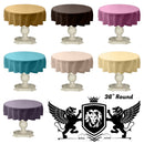 TABLECLOTH DULL BRIDAL SATIN (36" Round) - New Creations Fabric & Foam Inc