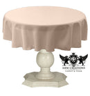 TABLECLOTH DULL BRIDAL SATIN (42" Round) - New Creations Fabric & Foam Inc